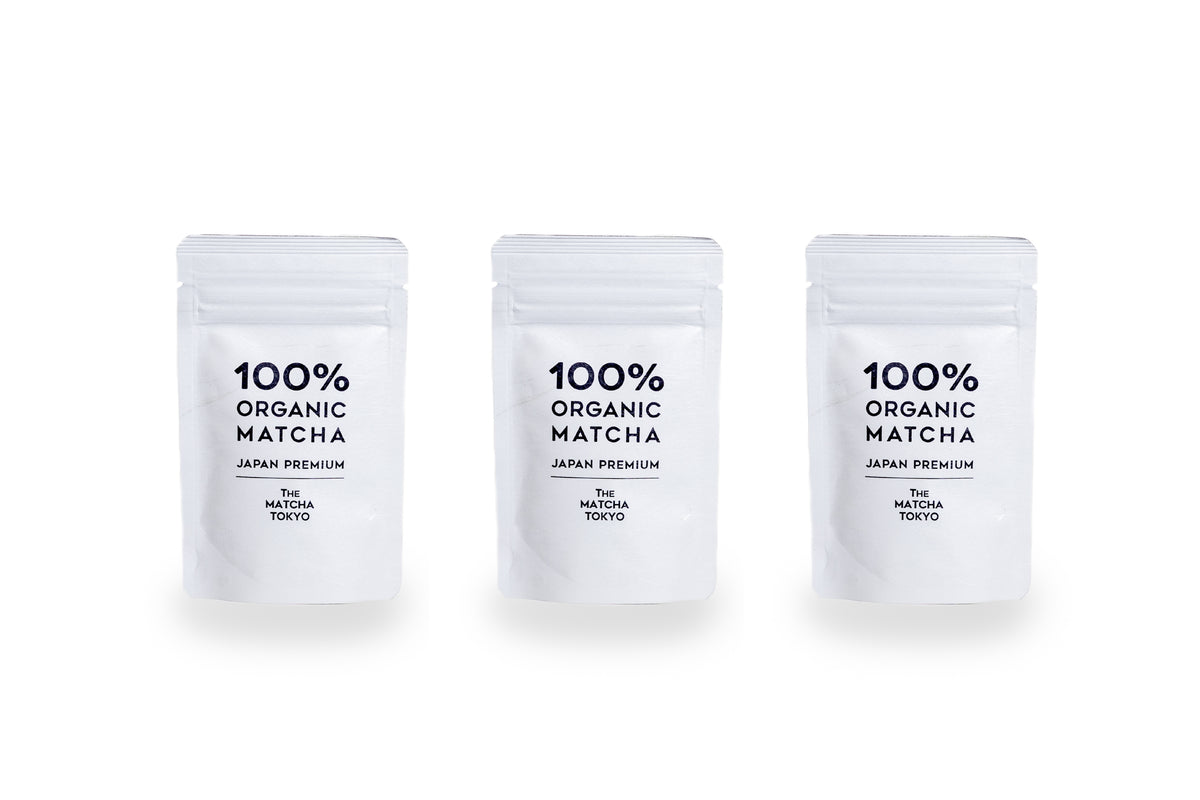 100% ORGANIC MATCHA / JAPAN PREMIUM DAILY SET×3 – THE MATCHA TOKYO
