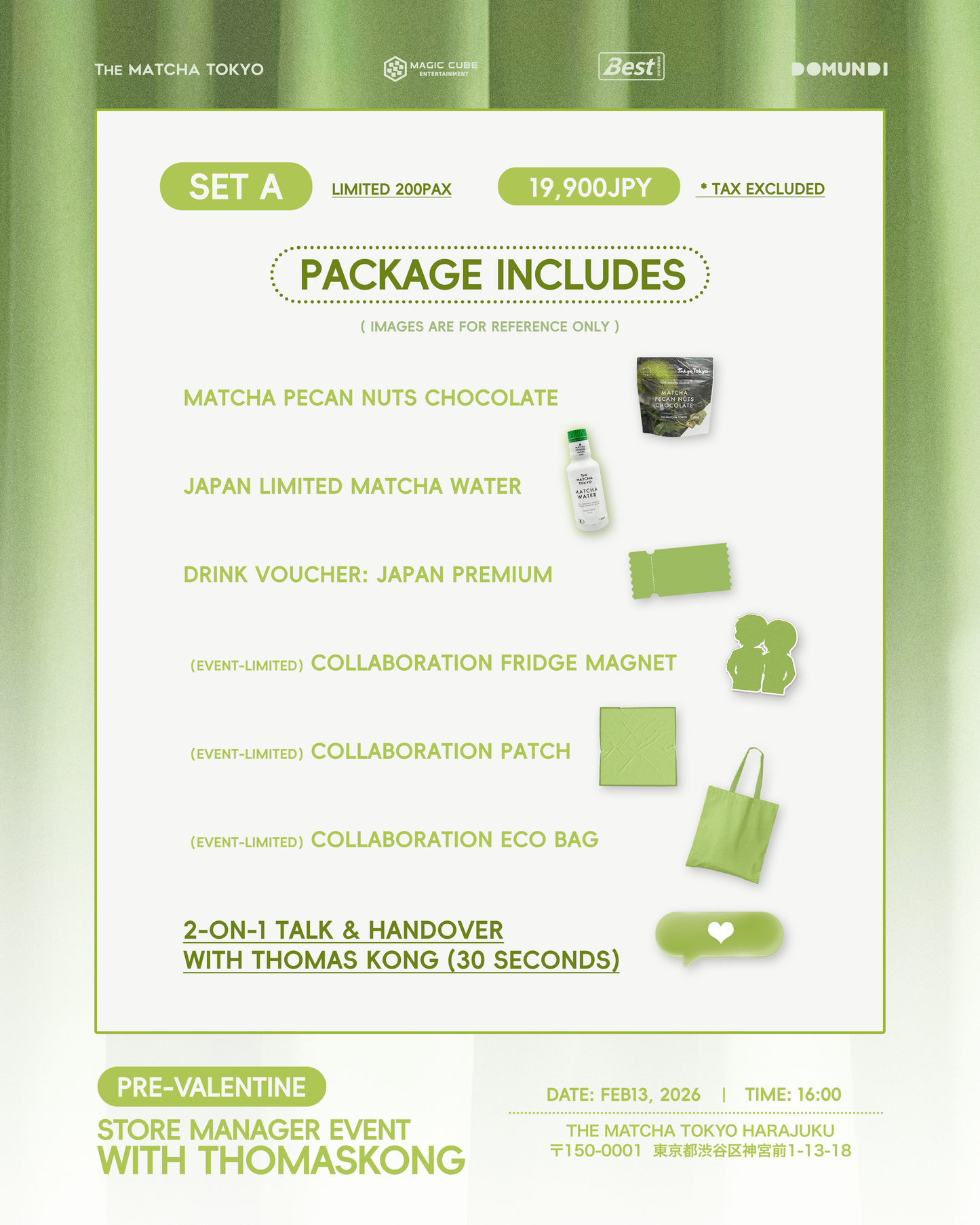 
                  
                    Pre-Valentine Store Manager Event with ThomasKong
                  
                