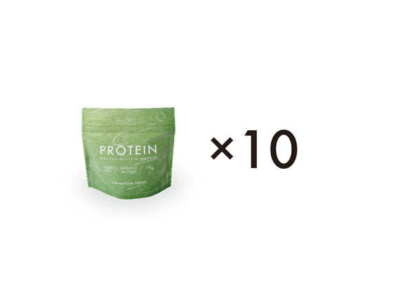 まっちゃ MATCHA PROTEIN POWDER x10 SET – THE MATCHA TOKYO ONLINE STORE