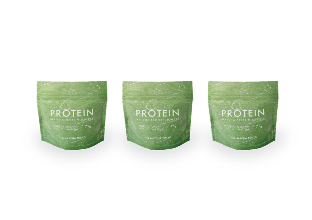 MATCHA PROTEIN POWDER x3 SET